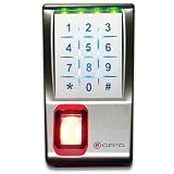 e-DATA 401ADU-SL Fingerprint Biometric Security Keyless Door Entry, Standalone Indoor Outdoor Professional Grade, Silver