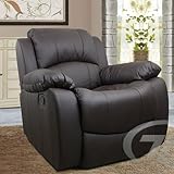 Relaxsessel Fernsehsessel Braun aus Kunstleder