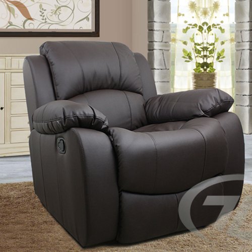 Relaxsessel Fernsehsessel Braun aus Kunstleder