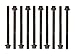 Evergreen HSHB4026 Cylinder Head Gasket Set Head Bolt