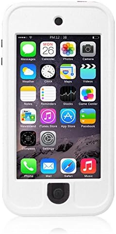 Cobblehome™ IPX68 Water-Resistance Case, Newest Waterproof Shockproof Dirtproof Snowproof Dustproof Sweatproof Heavy Duty Defender Case, Kickstand for Viewing Hands Free, Durable Full Sealed Protection Case for Apple iPod Touch 5th (White)