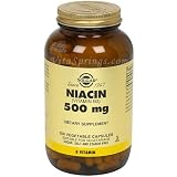Niacin 500 mg (Vitamin B3), 250 Vegetable Capsules, Solgar
