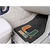 Miami Hurricanes 18X27 2 Piece Front Car Mats