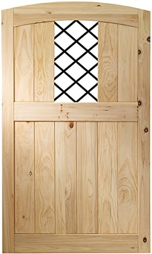 Universal Forest Products, Cedar Fence Gate with Diamond Panel Insert, 42 Inches (W) X 72-3/4 Inches (H)