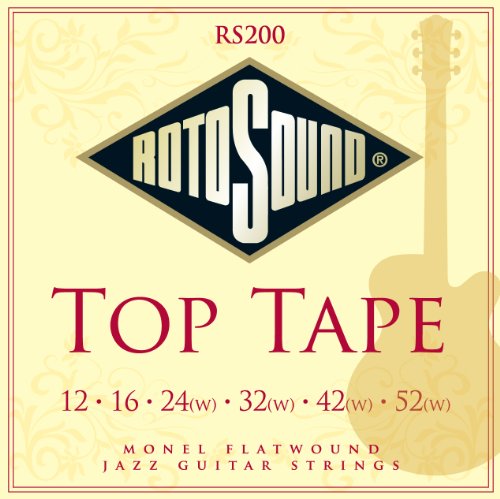Rotosound RS200 Jazz Gitarren Saiten Monel Flatwound 12-52 Preisvergleich