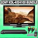 Sony Bravia S-Series KDL-40S4100 40-inch 1080P LCD HDTV + Sony DVD Player w/ Accessory Kit