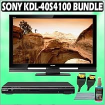 Sony Bravia S-Series KDL-40S4100 40-inch 1080P LCD HDTV + Sony DVD Player w/ Accessory Kit