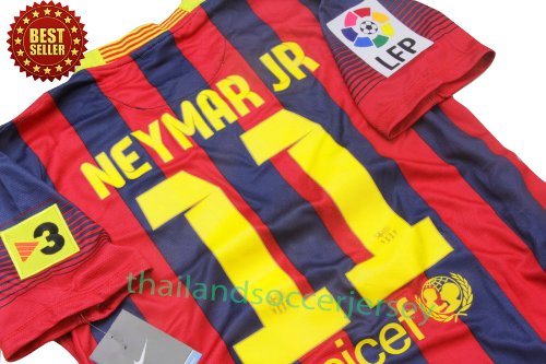 NEW 2013-14 NEYMAR JR #11 BARCELONA HOME LFP SOCCER JERSEY FOOTBALL SHIRT (US LARGE)