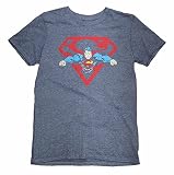 UPC 190371000140 product image for DC Comics Superman Flying Through Logo Graphic T-Shirt - Large | upcitemdb.com
