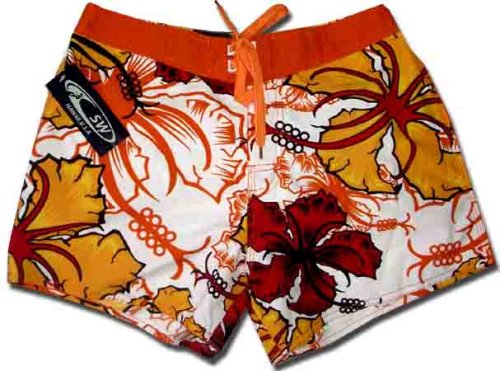 Alki'i Tropic Hibiscus Hawaiian Board Short