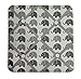 Bacati Elephants Unisex Fabric Memory/Memo Photo Bulletin Board, Grey