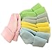 Tdeal 5 Pack Baby Toddler Sock Anti Slip Non-skid Sole Turn Cuff Ankle Cotton Socks