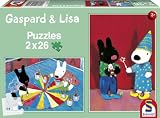 Schmidt Spiele 55605 - Gaspard & Lisa, Gaspard & Lisa, 2 x 26 Teile