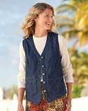 Vintage Denim Five-button Vest / Vintage Denim Five-button Vest