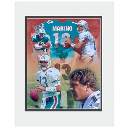 Photo File Miami Dolphins Dan Marino Composite Legends Matted Photo