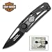 Harley Davidson Black Money Clip Folding Knife