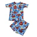 Spiderman by Marvel - Infant And Toddler Boys Short Sleeve Shortie Spiderman Pajamas, Blue, Red