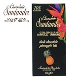 Santander Dark Chocolate 70% Bar with Pineapple