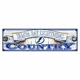NHL Tampa Bay Lightning 9-by-30 Wood Sign
