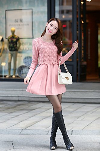 formanism ガーリー ファッション ニット ワンピース レディース