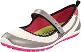 ECCO Women's Biom Lite Mary Jane Cross-Training Shoe,Silver Metallic/White/Beetroot,38 EU/7-7.5 M US