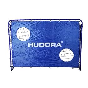 Hudora - 76127 - But de football - 213x152cm - avec mur de tir au but - cadre tubulaire 25mm
