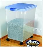 Airtight 15 Gallon Pet Food Storage with Wheels by Iris
