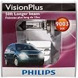 Philips 9003 VisionPlus Headlight Bulb, Pack of 2