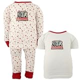 Alabama Crimson Tide White Toddler Three-Piece Sleep Set