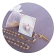 Wedding Gift Card with Gold Plated Rosary in White Gift Package