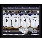 Colorado Rockies Customized Locker Room Black Framed Photo