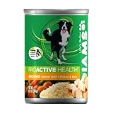 IAMS Proactive Health Dog Food, Ground Savory Dinner with Chicken and Rice, 13.2-Ounce Cans (Pack of 12)