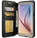 Galaxy Note 7 Case, Samsung Galaxy Note 7 Wallet Case, Flip Folio [Kickstand Feature] Pu Leather Wallet Case with ID&Credit Card Slot For Galaxy Note 7, Black Leather