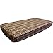 NoJo My Little MVP 100% Cotton Fitted Crib Sheet, Tan Plaid, Tan, Brown, Orange