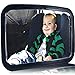 Backseat Baby Car Mirror - Rear Facing by Omnitots - Crash Tested - Large Safe & Shatterproof Adjustable Wide Angled With Clear Convex Reflection - 100% Lifetime Guarantee - Best Child View