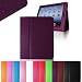 Fintie (Purple) Folio Leather Case Cover for iPad 4th Generation With Retina Display, the New iPad 3 & iPad 2 (Built-in magnet for sleep / wake feature)-9 color options