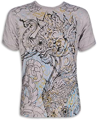 PURE Vintage Men´s T-Shirt Classic Siam Dragon Muay Thai Tattoos MMA Size M L