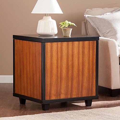 Upton Home Redell Trunk Side/ End Table, Brown/Black Finish