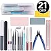 Rustark 21Pcs Modeler Basic Tools Craft Set Hobby Building Tools Kit for Gundam Car Model Building