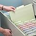 Smead FasTab Hanging File Folder, 1/3-Cut Built-in Tab, Legal Size, Moss, 20 Count (64083)
