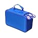 Miraclekoo 72 Slots Pencil Case Pencil Holder Large Capacity Multi-layer Pencil Bag (BLUE)
