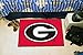 FANMATS 4991 NCAA - Georgia Bulldogs Starter Mat Accent Rug - 19in. x 30in. | Sports Fan Home Decor Rug and Tailgating Mat - G Primary Logo (Black Outline), Red