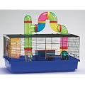 Van Riel - Cage pour hamsters Labyrint, Interzoo (noir et bleu - 50 x 28 x 25 cm).