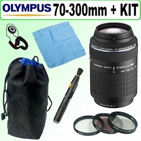 Olympus 70-300mm f/4-5.6 Zuiko ED Zoom Lens + Deluxe Acccessory Kit