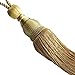Suplove 1 Pair Beaded Tassels Curtain buckl Rope Tie Band Curtain Tieback (Bronze)