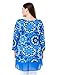 Chicwe Women's Floral Printed Plus Size Tunic Top with Chiffon Hem