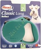 Flexi Classic Long 2 Retractable Dog Lead 8m 25kg Green