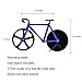 MAINROOM STUDIOS Premium No-Stick Blue Bicycle Pizza Cutter with Kickstand Included, Stainless Steel, Dual Cutting, Lightweight, Realistic Road Bike Design.