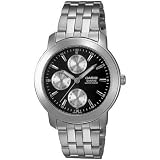 Casio Men's MTP1192A-1A Stainless-Steel Quartz Watch with Black Dial