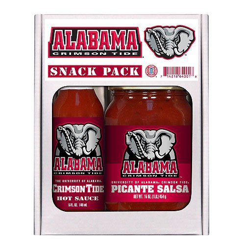 Alabama Crimson Tide NCAA Snack Pack by Hot Sauce Harry's